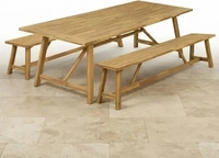 Garden Pleasure Sitzgruppe SYDNEY, braun Holz, 3-teilig