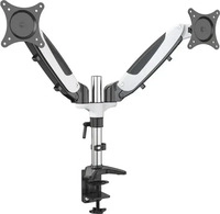 ergoleben Monitor-Halterung GS220TK EL0003 wei&szlig;, schwarz, silber f&uuml;r 2...