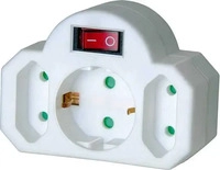 brennenstuhl Mehrfachstecker mit Schalter , 1 St. wei&szlig;