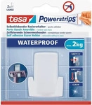 tesa WATERPROOF Large Rasierer Klebehaken f&uuml;r max. 2,0 kg, 2,0 x 5,0 cm, 1 St. wei&szlig;