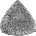 SITTING POINT Beanbag Fluffy L Sitzsack mittelgrau