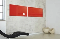 Sigel GL147, SIGEL Glas-Magnettafel artverum 91,0 x 46,0 cm rot