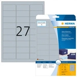 Herma 4098, HERMA Folienetiketten 4098 silber 63,5 x 29,6 mm, 25 Blatt