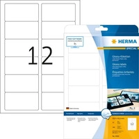 Herma 4906, HERMA Etiketten 4906 wei&szlig; 88,9 x 46,6 mm, 25 Blatt