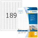 Herma 10900, HERMA Power-Etiketten 10900 wei&szlig; 25,4 x 10,0 mm, 25 Blatt