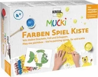 KREUL MUCKI Wir malen Stacheln, Fell und Schuppen Fingerfarben farbsortiert, 1 Set