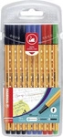 Stabilo 87-1468, STABILO point 88 Fineliner farbsortiert 0,4 mm, 10 St.