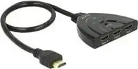 Delock 18600, DeLOCK 18600 4K 60 Hz HDMI-Switch, 1 St. schwarz