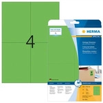 Herma 4564, HERMA Etiketten 4564 gr&uuml;n 105,0 x 148,0 mm, 20 Blatt