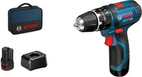 BOSCH Professional GSB 12V-15 Akku-Schlagbohrschrauber-Set 12,0 V, mit 2 Akkus