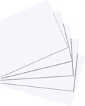 herlitz Karteikarten DIN A7 wei&szlig; blanko, 100 St.