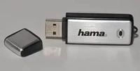 Hama 00090894, hama USB-Stick Fancy silber, schwarz 16 GB, 1 St. silber/schwarz
