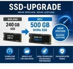 Aufpreis: SSD-Upgrade von 240 GB auf 500 GB NVMe SSD