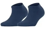 Falke 2P Women Casual Happy Sneaker Sock Royalblau Gr 35/38 Damen