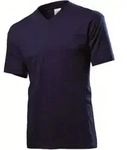 Stedman Classic V-Neck Men T-shirt Dunkelblau Baumwolle Small Herren
