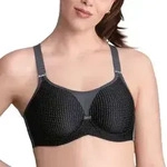 Anita BH Active Underwire Sports Bra Schwarz/Grau C 70 Damen
