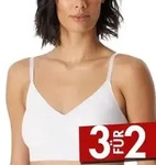 Schiesser BH Invisible Soft Bustier Padded Bralette Wei&szlig; 36 Damen