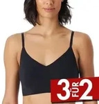 Schiesser BH Invisible Soft Bustier Padded Bralette Schwarz 36 Damen