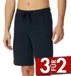 Schiesser Mix and Relax Cotton Bermuda Shorts Dunkelblau Baumwolle Small Herren