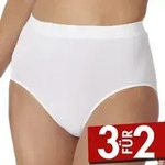Schiesser Retro Slip Wei&szlig; Polyamid 3XL Damen