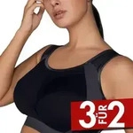Anita BH Active Extreme Control Plus Sports Bra Schwarz/Grau F 80 Damen