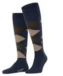 Burlington Edinburgh Wool Knee High Sock Beige/Marine Gr 40/46