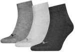 Puma 3P Quarter Socks Grau Gr 39/42