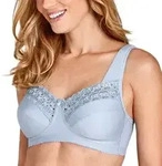 Miss Mary Broderie Anglais Soft Bra BH Blau C 100 Damen