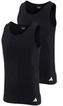 adidas 2P Active Flex Cotton Tank Top Schwarz Baumwolle Small Herren