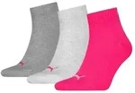 Puma 3P Quarter Socks Rosa Gr 35/38