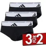 adidas 3P Active Flex Cotton Brief Wei&szlig;/Schwarz Baumwolle Small Herren