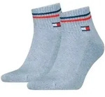 Tommy Men Uni TJ Iconic Quarter Socks 2P Hellblau Gr 35/38