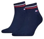 Tommy Men Uni TJ Iconic Quarter Socks 2P Marine Gr 35/38