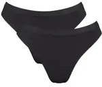 Sloggi 2P GO Sense High Leg Briefs Schwarz Modal Large Damen