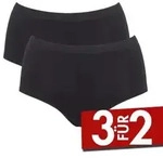 Sloggi 2P GO Sense High Waist Briefs Schwarz Modal XX-Large Damen