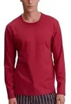 Calida Remix Basic Sleep Long Sleeve Shirt Rot Baumwolle Large Herren