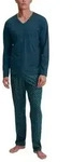Calida Relax Imprint 3 Pyjamas Petrol Baumwolle Medium Herren