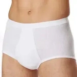 Schiesser Classic Brief With Fly Wei&szlig; Baumwolle Medium Herren
