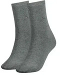 Tommy Hilfiger 2P Women Classic Casual Socks Grau Gr 35/38 Damen
