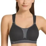 Anita BH Active Racerback Sports Bra Schwarz/Grau B 90 Damen