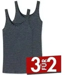 Schiesser 2P Modal Essentials Tank Tops Dunkelblau 36 Damen