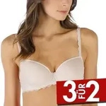 Mey BH Amorous Half Cup Spacer Bra Beige Polyamid A 75 Damen