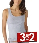 Mey Cotton Pure Tank Top Graumelliert Baumwolle 44 Damen