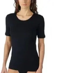 Mey Noblesse T-Shirt Schwarz Baumwolle 38 Damen