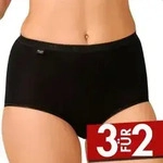 Sloggi Damen Basic Maxi Schwarz Baumwolle 42 Damen