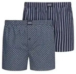 Jockey 2P Woven Boxer Shorts Marine Baumwolle Medium Herren
