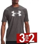 Under Armour Graphic Big Logo T-shirt Grau Large Herren