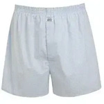 Jockey Woven Poplin Boxer Shorts Wei&szlig; kariert Baumwolle X-Large Herren