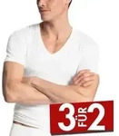 Calida Evolution V-Shirt 14317 Wei&szlig; 001 Baumwolle X-Large Herren