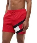 Tommy Hilfiger Badehosen Solid Flag Swim Shorts Rot Nylon XX-Large Herren